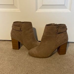 Lauren Conrad taupe boots